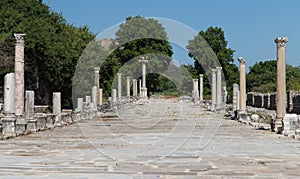 Arcadian Street in Ephesus Ancient City photo