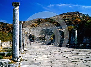 Arcadian Way in Ephesus, Turkey photo
