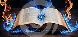 Arcane Book of Blue Flames