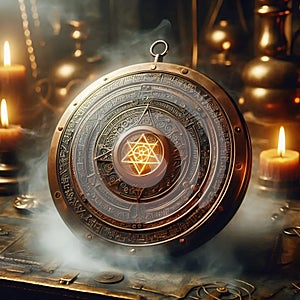 Arcane circuit boards, AI generated image