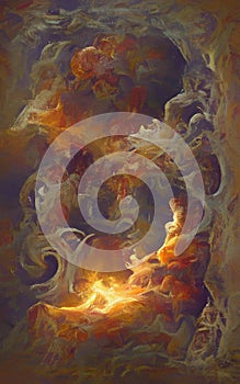 Arcane fire - abstract fantasy art