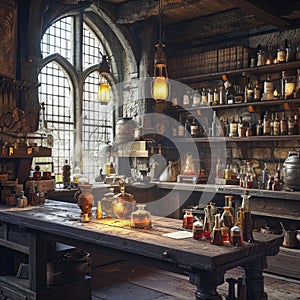 The Arcane Sanctum of the Medieval Alchemist