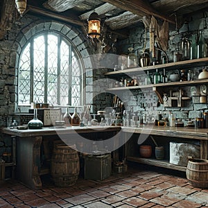 The Arcane Sanctum of the Medieval Alchemist