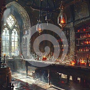 The Arcane Sanctum of the Medieval Alchemist