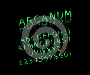 arcanum vector font