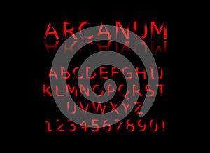 arcanum vector font