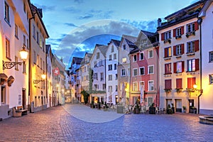 Arcas square in Chur, Switzerland