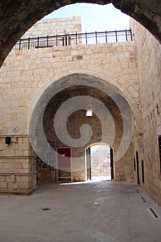 Arced Gate, Migdal Tsedek National Park, Israel photo