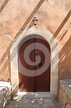 Arced Wooden Door, Arkadi monastery, Crete