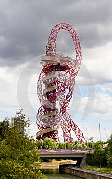The ArcelorMittal Orbit in the Queen Elizabeth Olympic Park, London, England