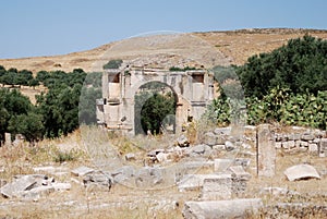 Arch of Alexander Severus, Dougga, near TÃ©boursouk, Tunisia