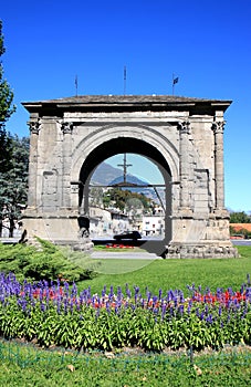 Arch of Augustus in Aosta, Italy