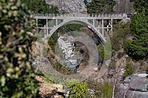 Arch bridge over Rocky Canyon photo