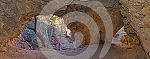 Arch cave at Tonto Natural Bridge State Park AZ