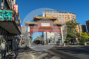 Arch in Chinatown in Montreal