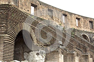 Arch of the Coliseum, Rome, Lazio, Italy.