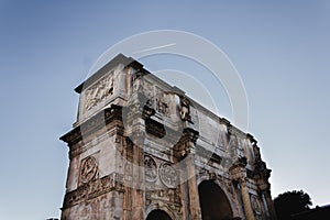 The Arch of Constanstine in Rome, Italy