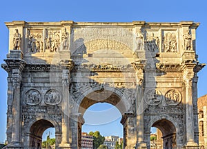 Arch of Constantine (Arco di Constantino) near Colosseum (Coliseum), Rome, Italy
