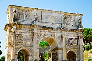 Arch of Constantine or Arco di Costantino in Rome