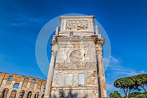 Arch of Constantine and Coliseum