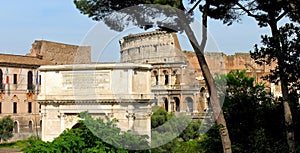 Arch of Constantine and Collosseum, Rome