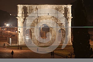 Arch of Constantine Night (Rome - Italy - Europe)