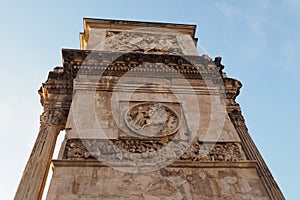 The Arch of Constantine in Rome, italy