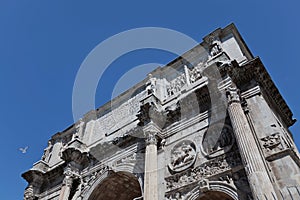 The Arch of Constantine, Rome, Italy.