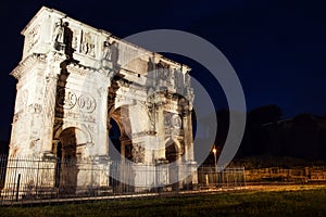 Arch of Constantine in Rome. Italy