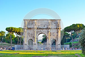 Arch of Constantine in Rome, Italy. Arco di Costantino.