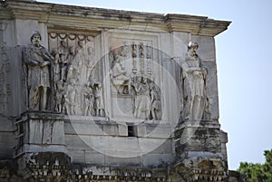 Arch of Constantine in Rome next Coliseum