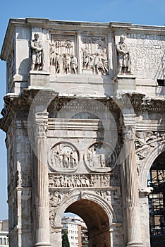 Arch of Constantine in Rome next Coliseum