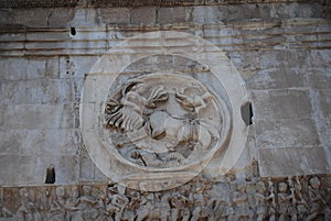 Arch of Constantine in Rome next Coliseum