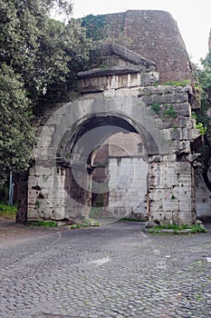 The Arch of Drusus in Rome, Italy