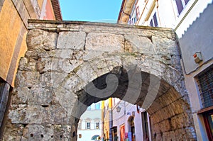 Arch of Drusus. Spoleto. Umbria. Italy.