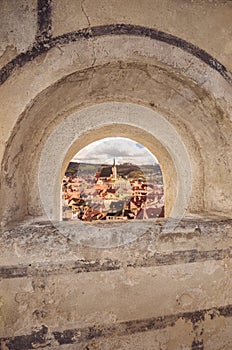 Arch framing Cesky Krumlov