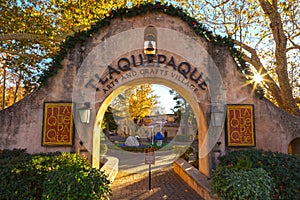 Arch Gate Entrance to Tlaquepaque Hispanic Arts and Crafts Village in Sedona