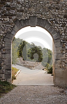 Arch gate in Gigondas