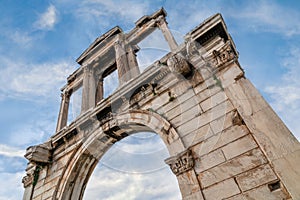 The Arch of Hadrian, most commonly known in Greek as Hadrian`s Gate