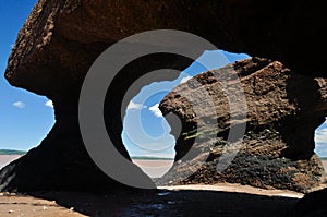 Arch at Hopewell Rocks, low tide photo