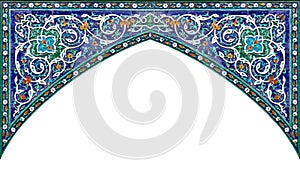 Arch.Islamic architectural patterns  colored.