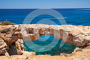 The Arch of Korakas (Kamara tou Koraka) on the Cape Greko coast. Cyprus photo