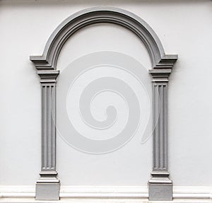Arch molding on the wall photo