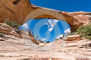 Arch in Natural Bridges National Monument in Utah