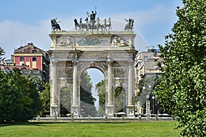 Arch of Peace Arco della Pace in Milan, Italy