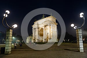 Arch of Peace in Milan, Italy