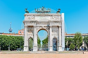 Arch of Peace in Milano, Italy