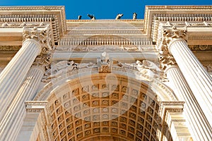 Arch of Peace of Sempione Gate in Milan
