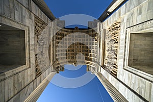 Arch of Peace of Sempione Gate in Milan, Italy