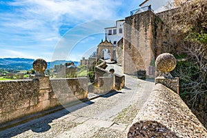 The Arch of Philip V in Ronda, Spain photo